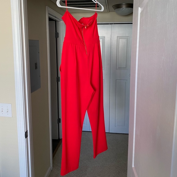 Express Red Jumpsuit - Picture 3 of 6